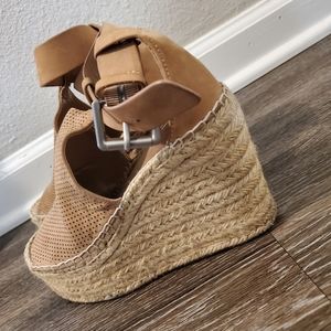 Marc Fisher LTD Annie Perforated Espadrille Wedge